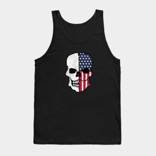 American Flag Skull Tank Top